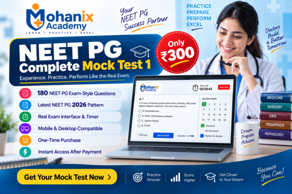 NEET PG 2026 Complete Mock Test 1