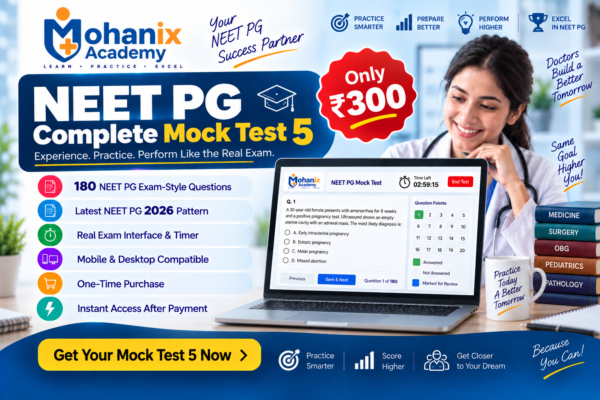 NEET PG 2026 Complete Mock Test 5