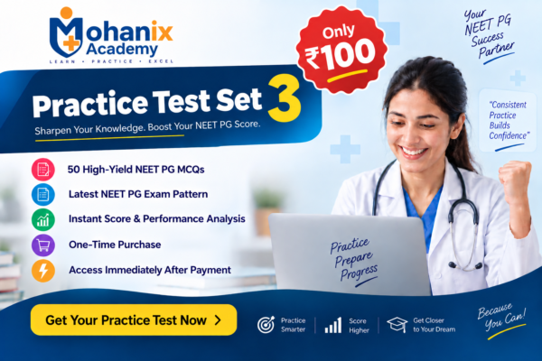 NEET PG 2026 – Practice Test (Set 3)